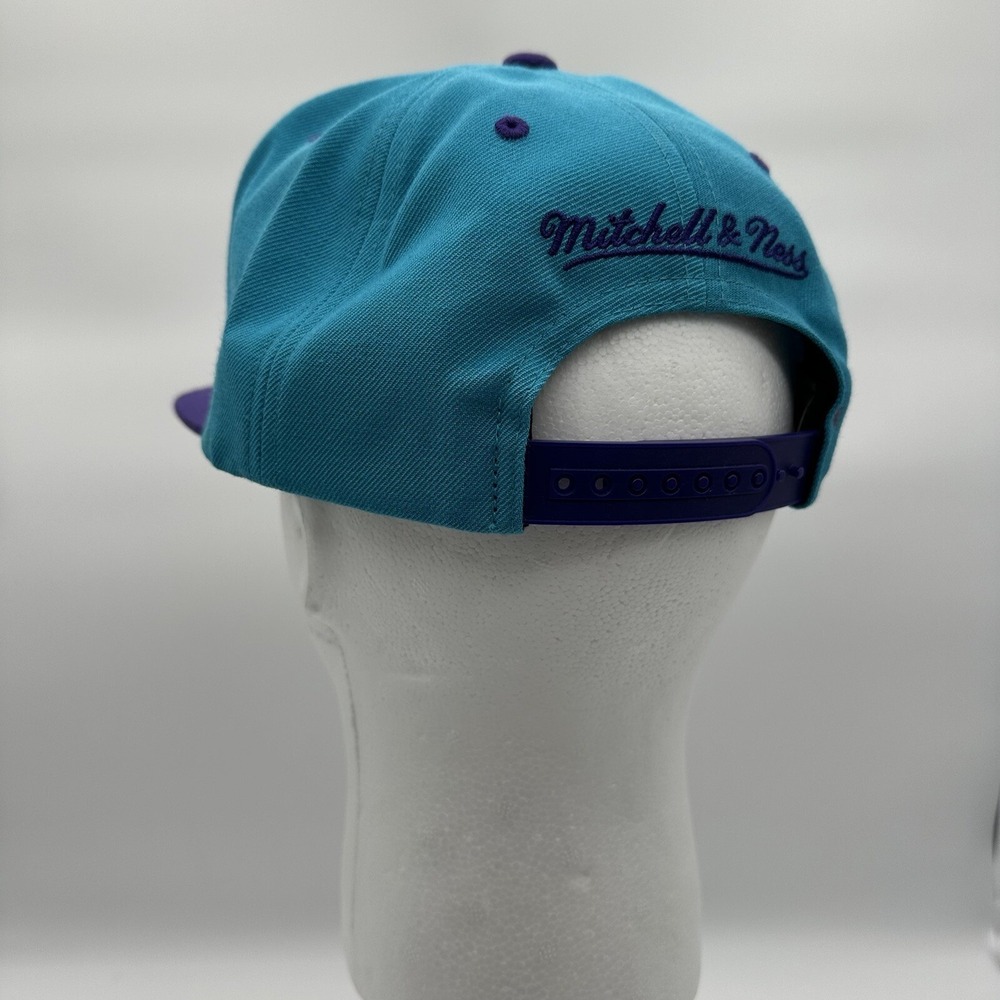 Mitchell & Ness HWC NBA Charlotte Hornets Cap 20977355 Snapback Hat BH780Y OSFM - Picture 7 of 15